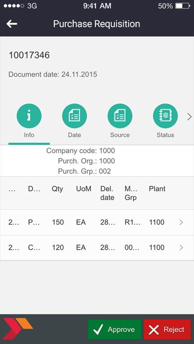 How to cancel & delete Purchase Requisition Approvals from iphone & ipad 3