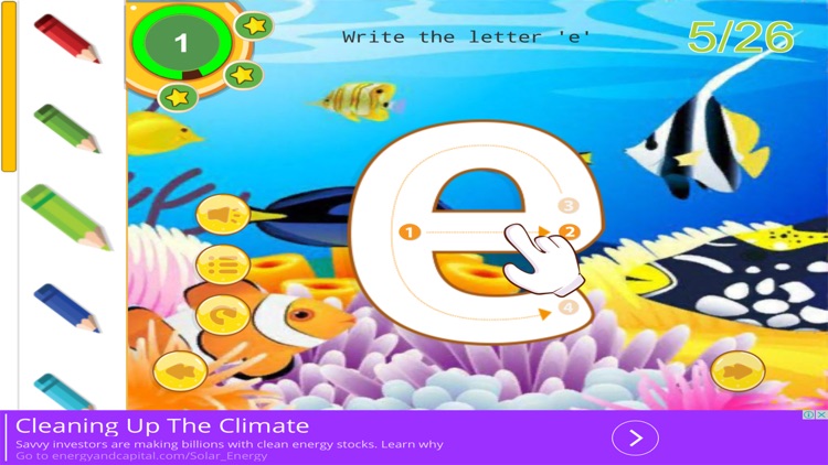 ABC Alphabet learning for phonics with handing screenshot-4