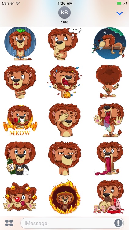 King Leo - Stickers for iMessage