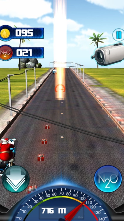 Santa Motorbike Racer Pro