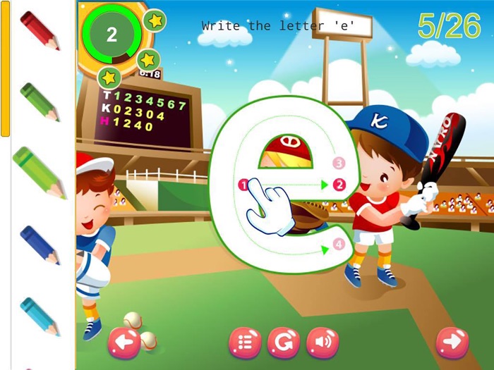 在学龄前学习字母 ABC 游戏字母表