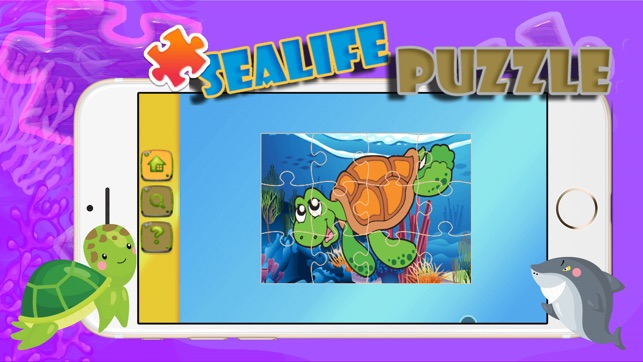 Sealife Cartoon jigsaw kids puzzle games(圖3)-速報App