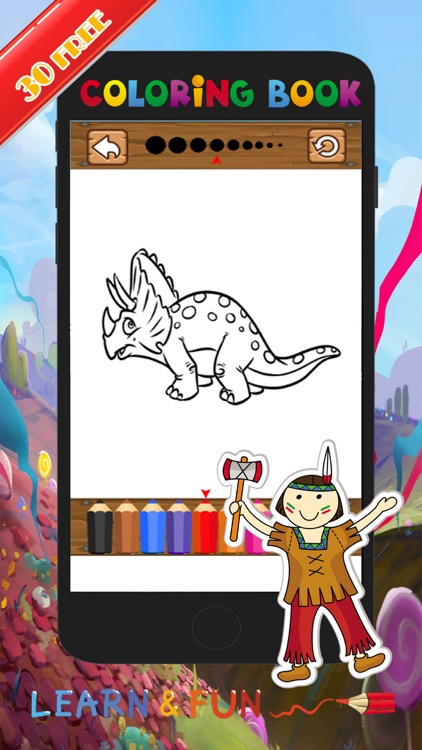 Dino Coloring Pencils:Coloring Pages For Girl&Boy screenshot-3