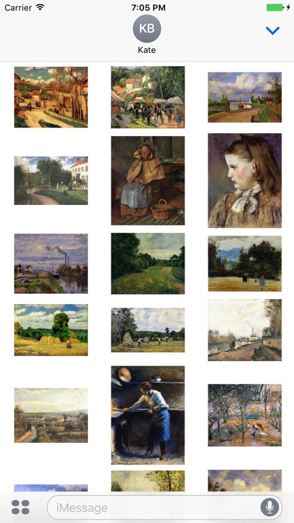 Camille Pissarro Paintings for iMessage