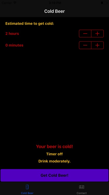 ColdBeer - Get your beer cold right on time!