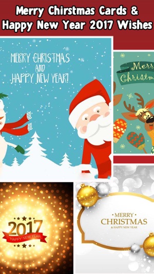 Merry Christmas 2016 & New Year 2017 Cards Free(圖1)-速報App