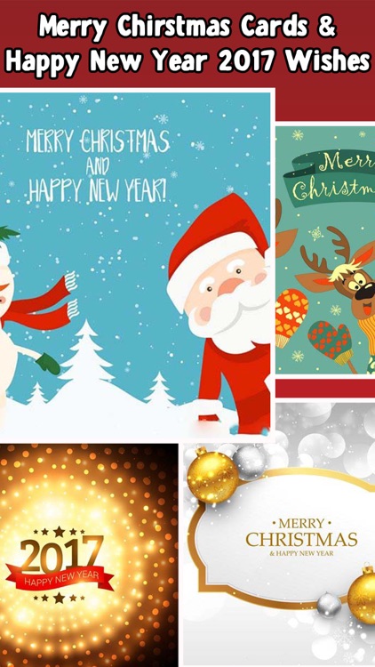 Merry Christmas 2016 & New Year 2017 Cards Free