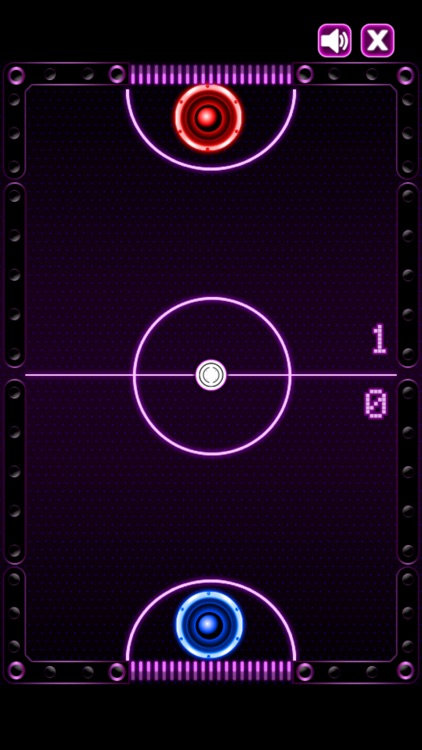 Air Hockey - Glow Stars Neon Light Touch Hockey