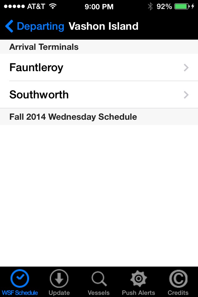 WSF Puget Sound Ferry Schedule screenshot 3