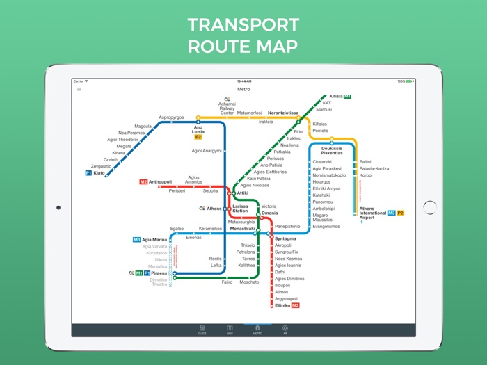 Athens Travel Guide with Offline Street Map