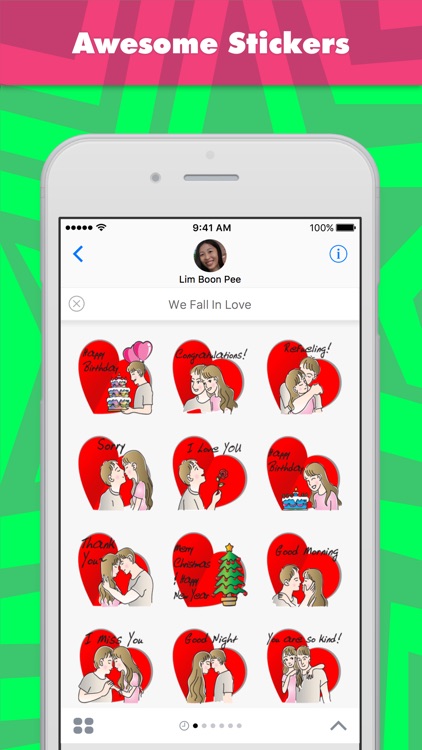 We Fall In Love stickers by wenpei