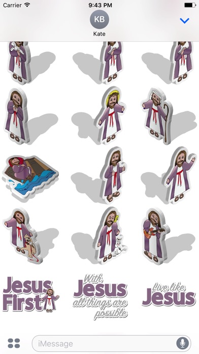 Jesus Emoji Christian Sticker Packのおすすめ画像3