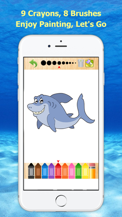 How to cancel & delete Funny Ocean Designs - Sea Animal Coloring Book from iphone & ipad 3