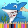 Ocean Shark Coloring Game For Kids Adults Free HD