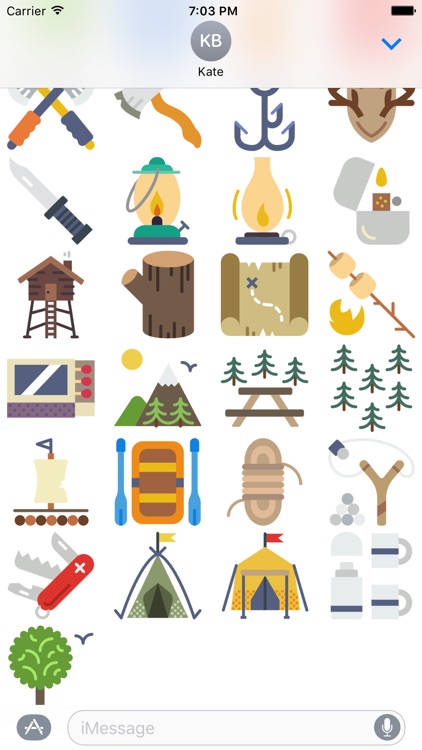 Outdoors Stickers - for Messages