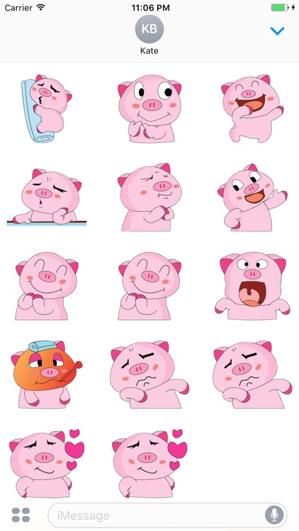 Cutest Funny Pig Sticker screenshot-3