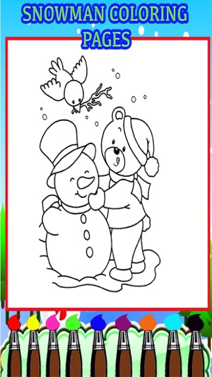 Snowman Coloring Pages For Kids(圖2)-速報App