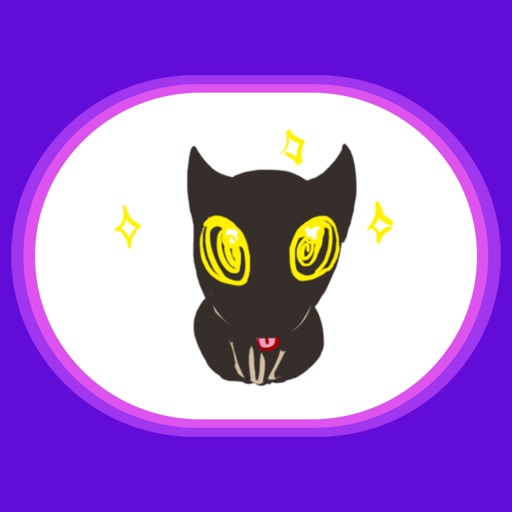 Midnight the Cat Stickers for iMessage