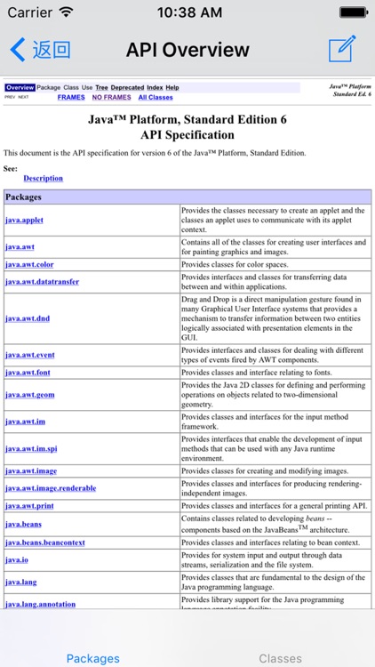 JDoc-Java SE 6 API