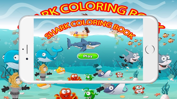 Attack Shark Coloring Book For Kids Tolders