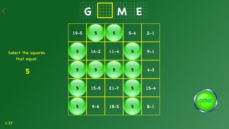 Math Word Go - Subtraction