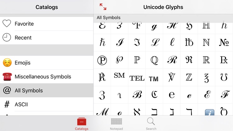 Unicode Pad Pro with custom keyboards