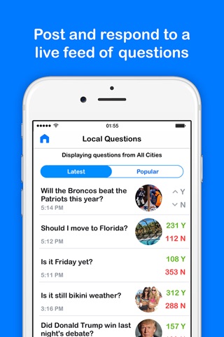 Yes/No Messenger - Polls With Friends screenshot 3