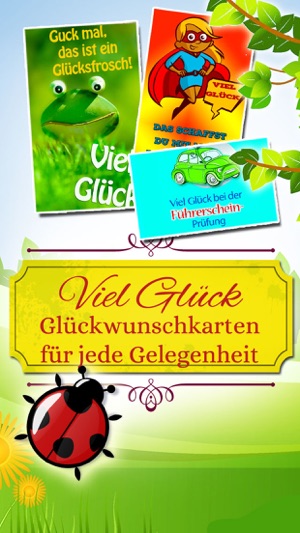 Viel Glück - Glückwunschkarten & Grußkar