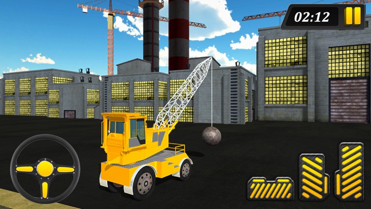 Wrecking Ball Crane Operator & Demolition Sim