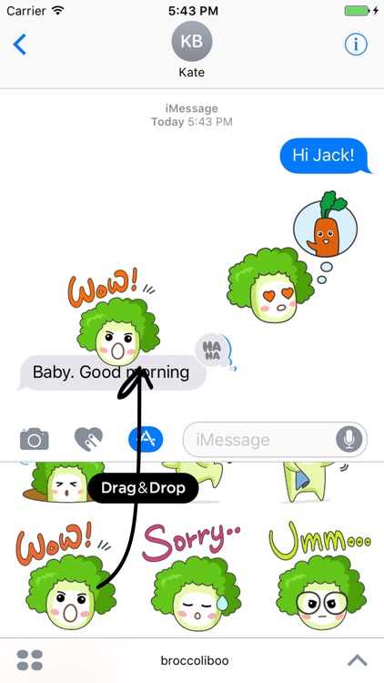 Broccoli Boo - Animated stickers screenshot-4