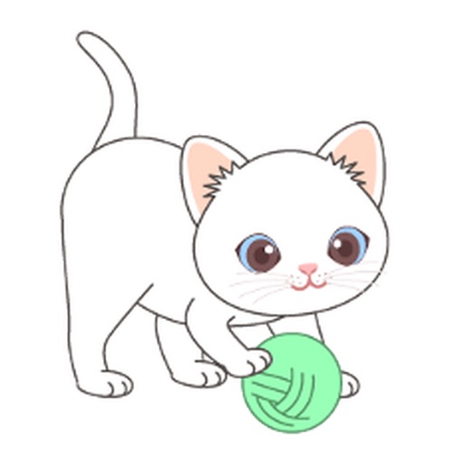 Animated Adorable Kitty Sticker icon
