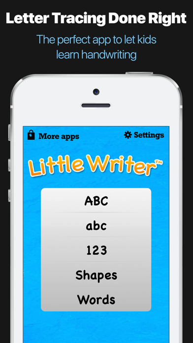 Little Writer - The Tracing App for Kids Screenshot 1