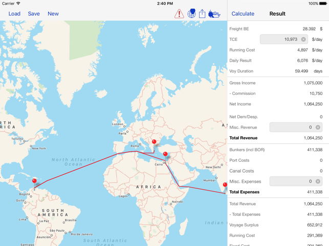 Voyage Estimator for iPad(圖4)-速報App