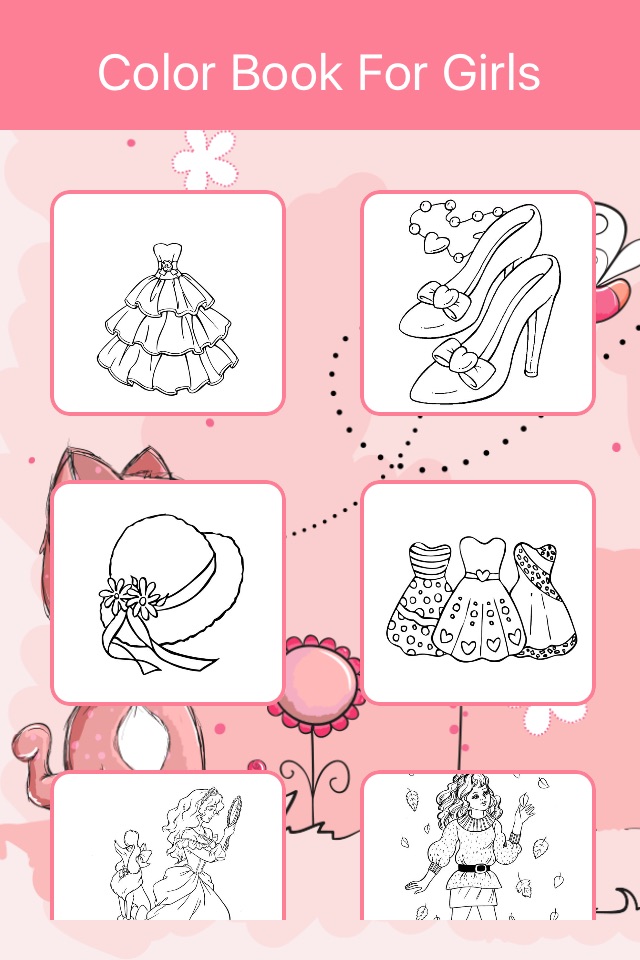 Coloring Pages for Girls, Coloring Book for Kids screenshot 3