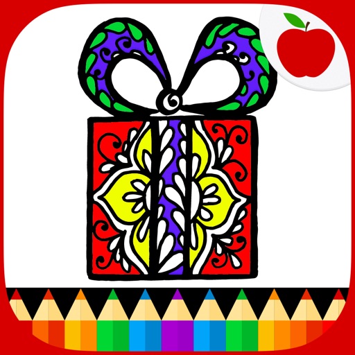 Christmas Coloring Book for Adults Icon