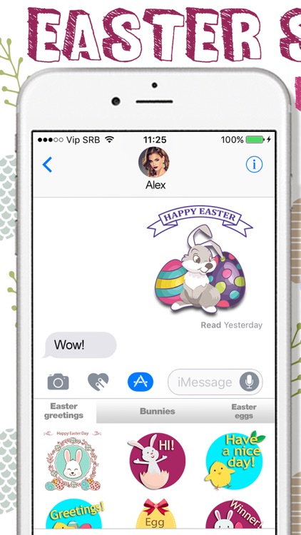 Easter Stickers for Messages – Cute Eggs & Emoji