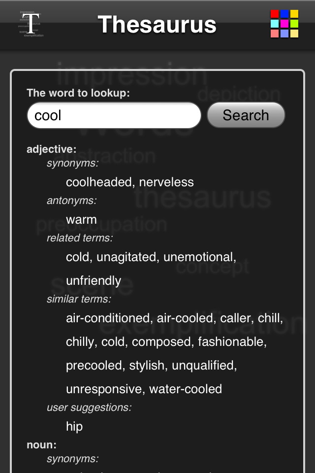 Thesaurus App screenshot 4