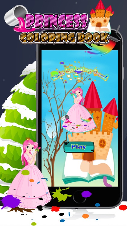 princess kissing : paint games for boys & girls