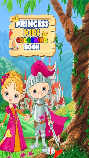 Princess Kids Coloring Book