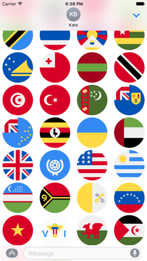 Flags Stickers -New Emoji for Texting in iMessage(圖2)-速報App