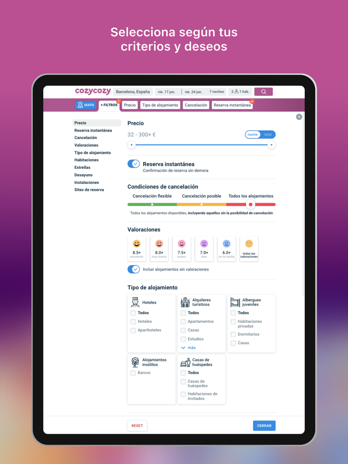 Cozycozy Compara alojamientos