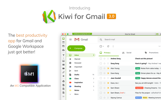 ‎Kiwi for Gmail Screenshot