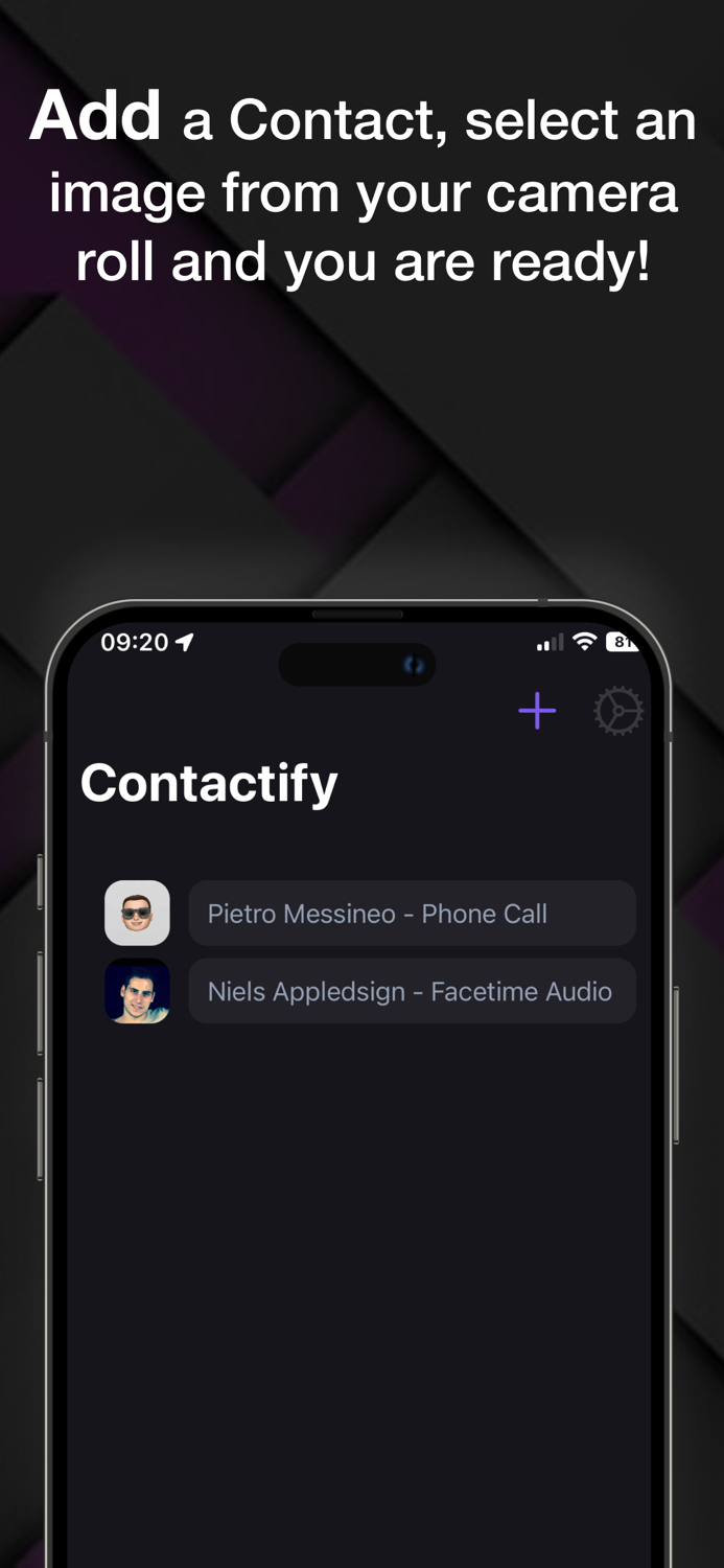 Contactify Lock Screen widget