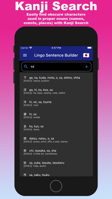 Lingo JP Japanese Romanization Screenshot