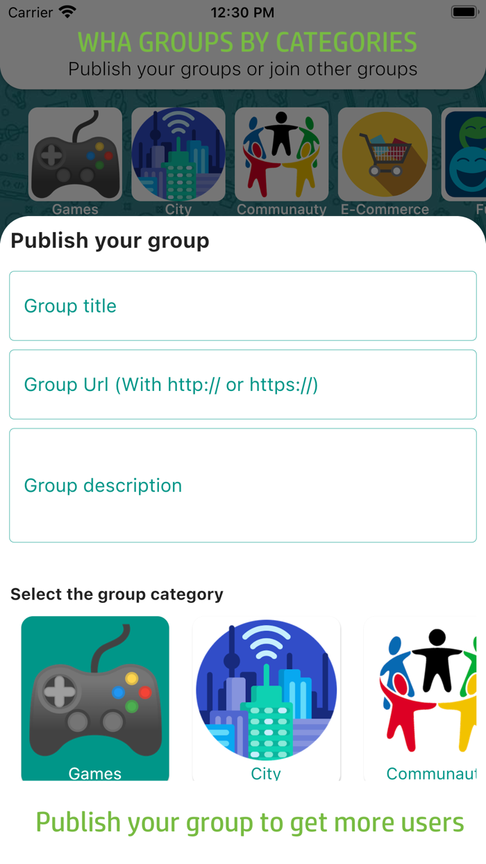 Wha Groups by Category