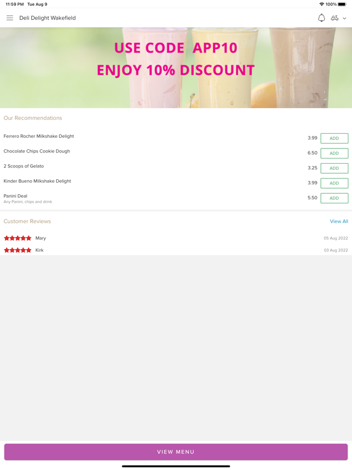 Deli Delight Wakefield.