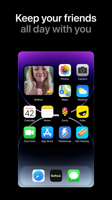 BeReal. Your friends for real. iphone ekran görüntüleri