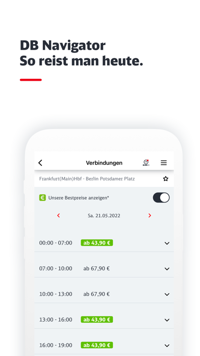 DB Navigator app screenshot 0 by Deutsche Bahn - appdatabase.net