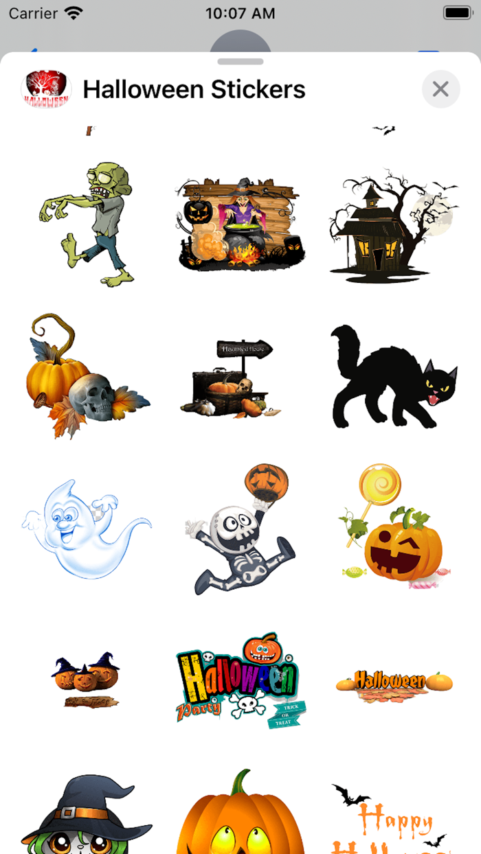 Happy Halloween Scary Stickers