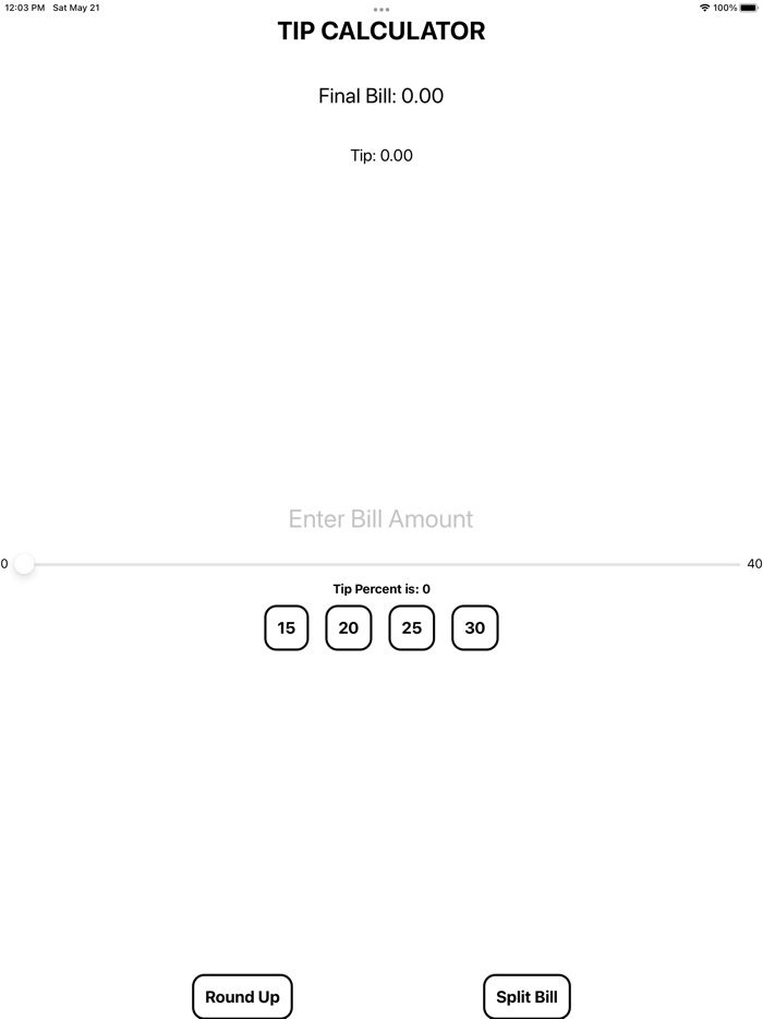 Bill Splitter and Tip calc